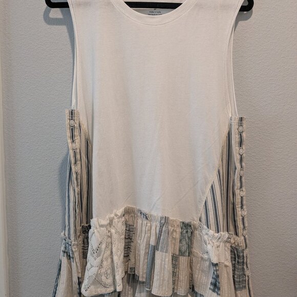 Anthropologie Pilcro Babydoll Muscle Tank/Tunic NWOT SP Small Petite - Picture 1 of 7